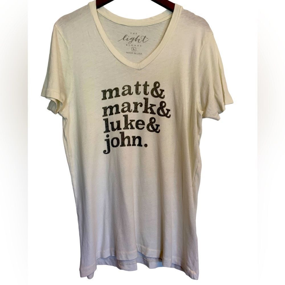 The Light Blonde Christian Tee L